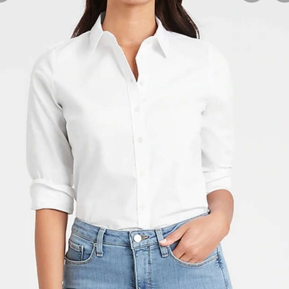 Talbots • Classic White Button Down - Picture 1 of 7